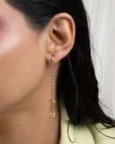 Regal Chain Tassel Drop Earrings