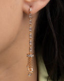 Regal Chain Tassel Drop Earrings