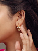 Marquise Flower Drop Earrings