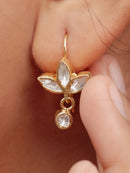Marquise Flower Drop Earrings