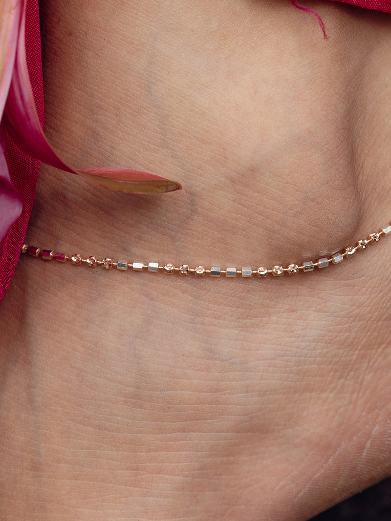 Popcorn Beaded Anklet