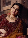 Gold-Polished Dipping Kundan and Pearl Hasli Necklace