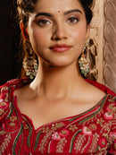 Kundan Lotus Chandelier Earrings