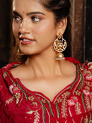 Kundan & Pearl Jhumka