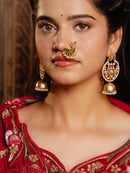 Kundan & Pearl Jhumka