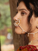 Clip-On Kundan Bridal Nath