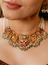 Kundan & Choker Necklace With Earing Set