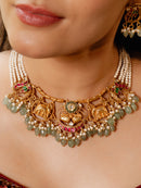 Kundan & Choker Necklace With Earing Set