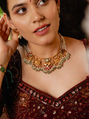 Kundan & Choker Necklace With Earing Set