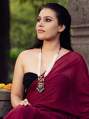 Multi-Strand Pearl and Temple-Style Pendant Necklace