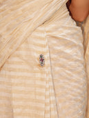 Oxidized Ruby & Emerald Stone Saree Pin