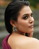 Dual-Tone Ghungroo Stud Earrings